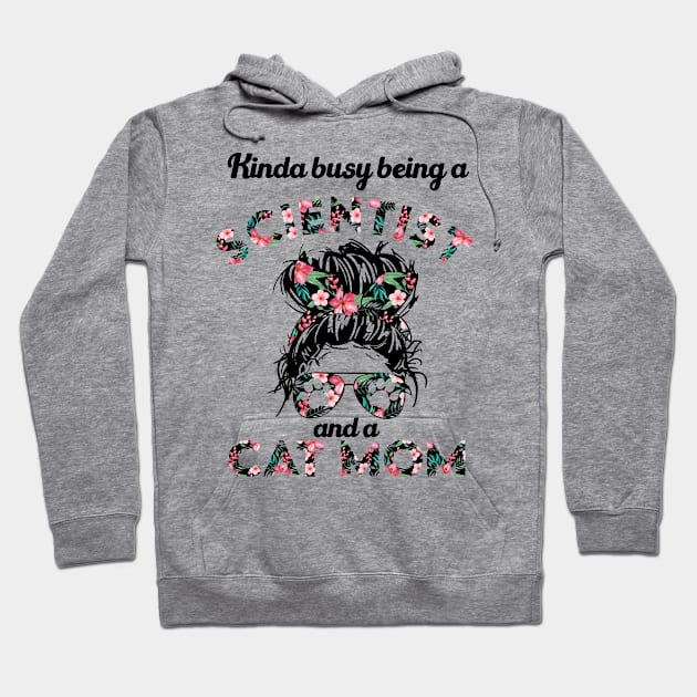 Scientist cat mom funny gift . Perfect present for mother dad friend him or her Hoodie by SerenityByAlex